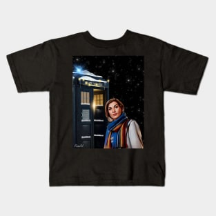 13th Doctor winter esthetic Kids T-Shirt